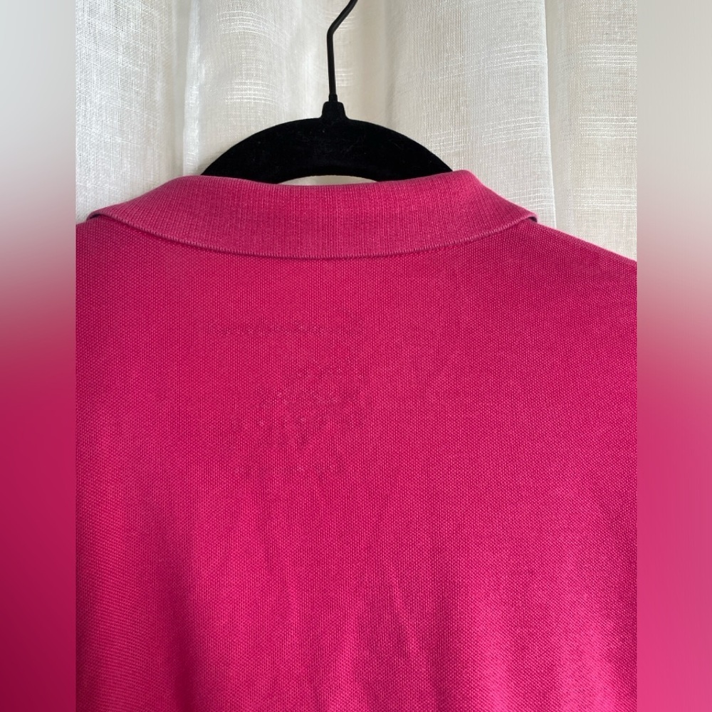 Giordano Polo Pink and Blue Navy & White Stripe Collar XL - Picture 6 of 12